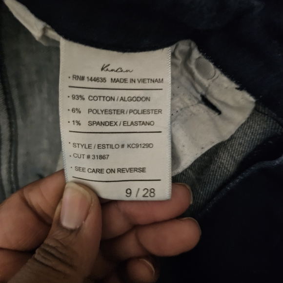 KanCan Distressed Ripped Navy Blue Jeans Size 9/28 - Picture 4 of 7